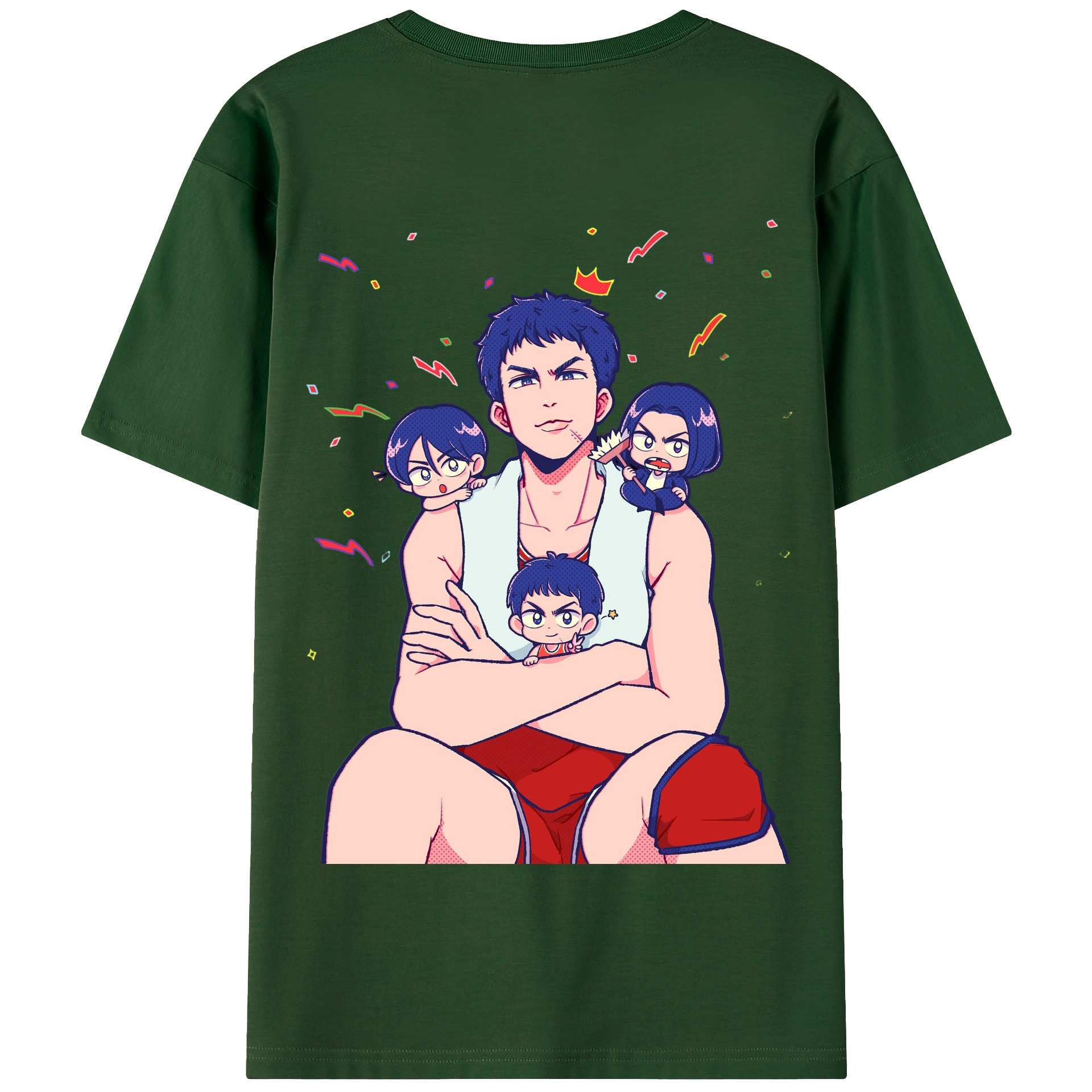 SLAM DUNK／スラムダンク 綿100％半袖Tシャツ（背面プリント）